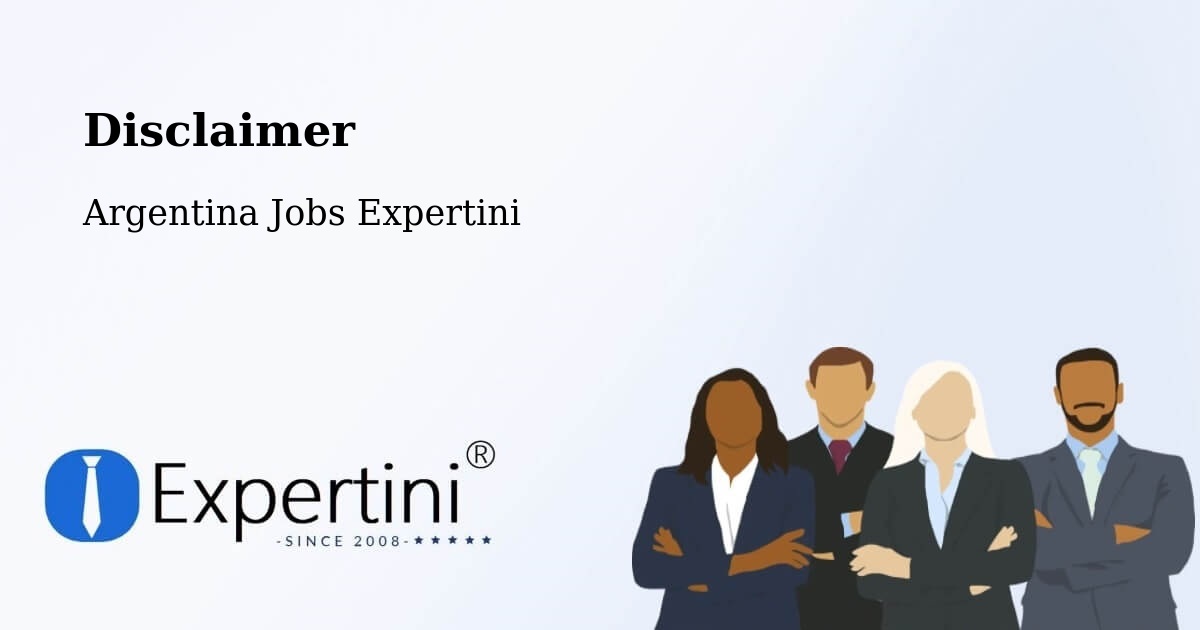 Disclaimer – Río Pico - Argentina Jobs Expertini