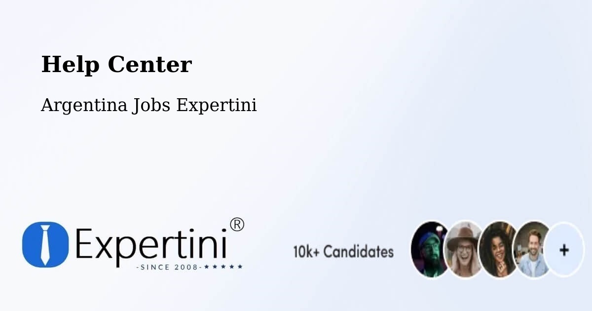 Help Center – Río Pico - Argentina Jobs Expertini